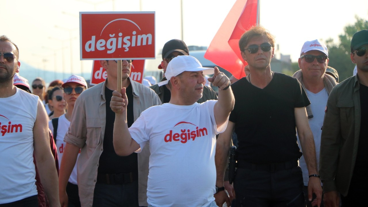 Ankara yürüyüşüne devam eden Özcan: Gönlümden geçen İmamoğlu