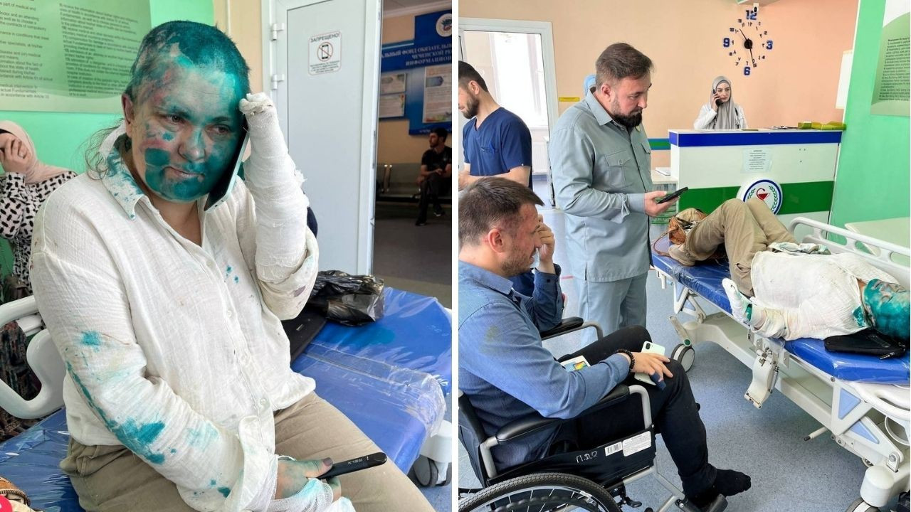 Kadirov'un tehdit ettiği gazeteci kadına saldırı