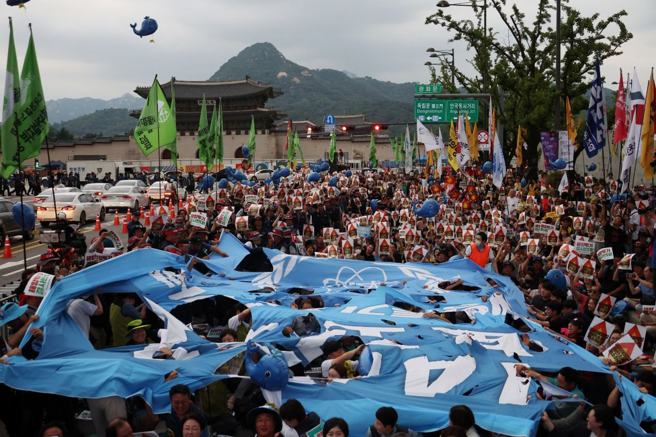 Güney Kore'de 'Fukuşima' protestosu: 'Nükleer atık su denize boşaltılamaz' - Sayfa 1