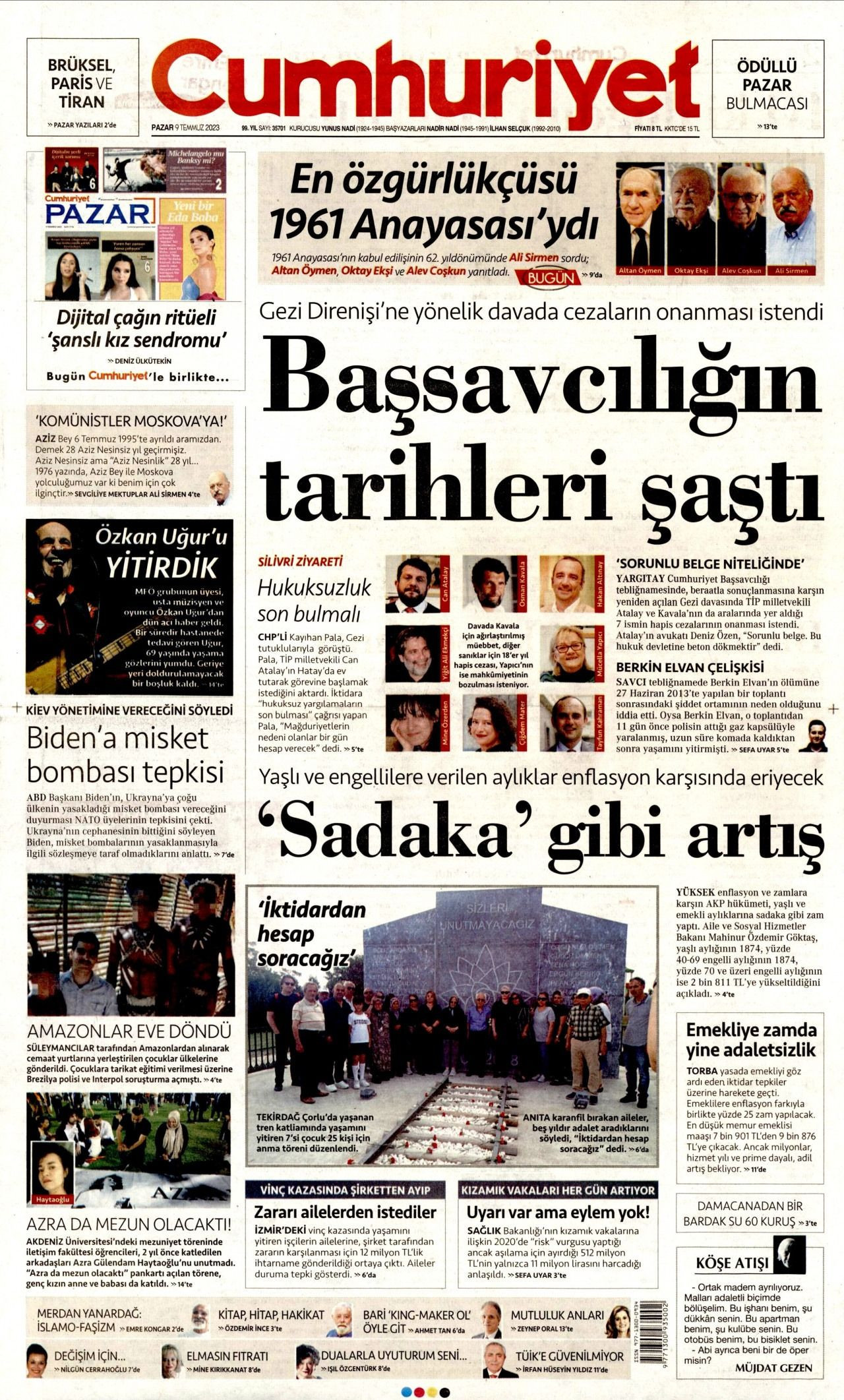 Günün gazete manşetleri: 'Yüzde 25 zam yüzde 100 zulüm' - Sayfa 2