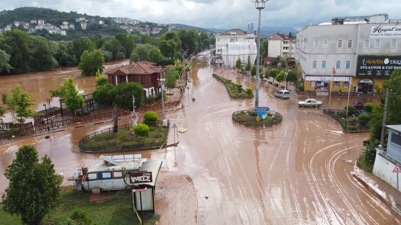 Bartın'da sel suları havadan görüntülendi - Sayfa 2