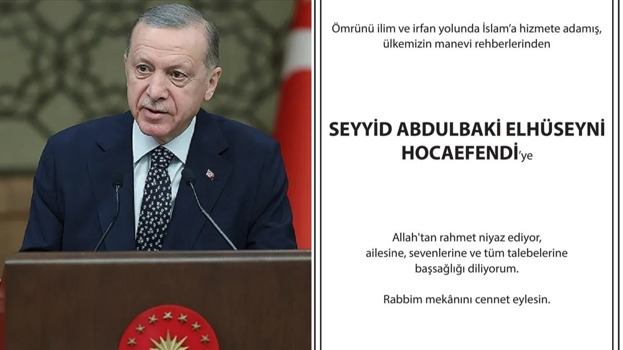 Erdoğan'dan Menzil cemaati lideri Abdulbaki Erol için tam sayfa ilan