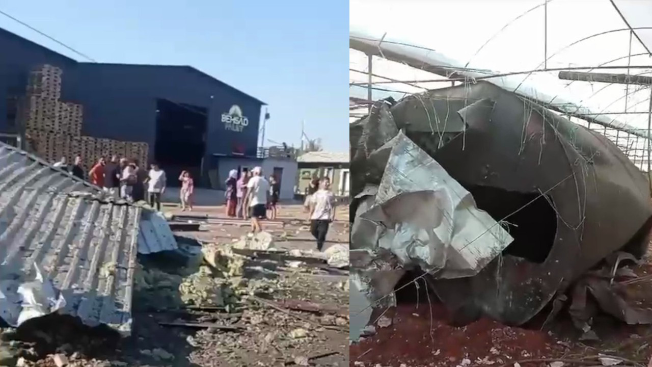 Fabrikada patlama: Fırlayan kazan 300 metre uzaktaki seraya düştü