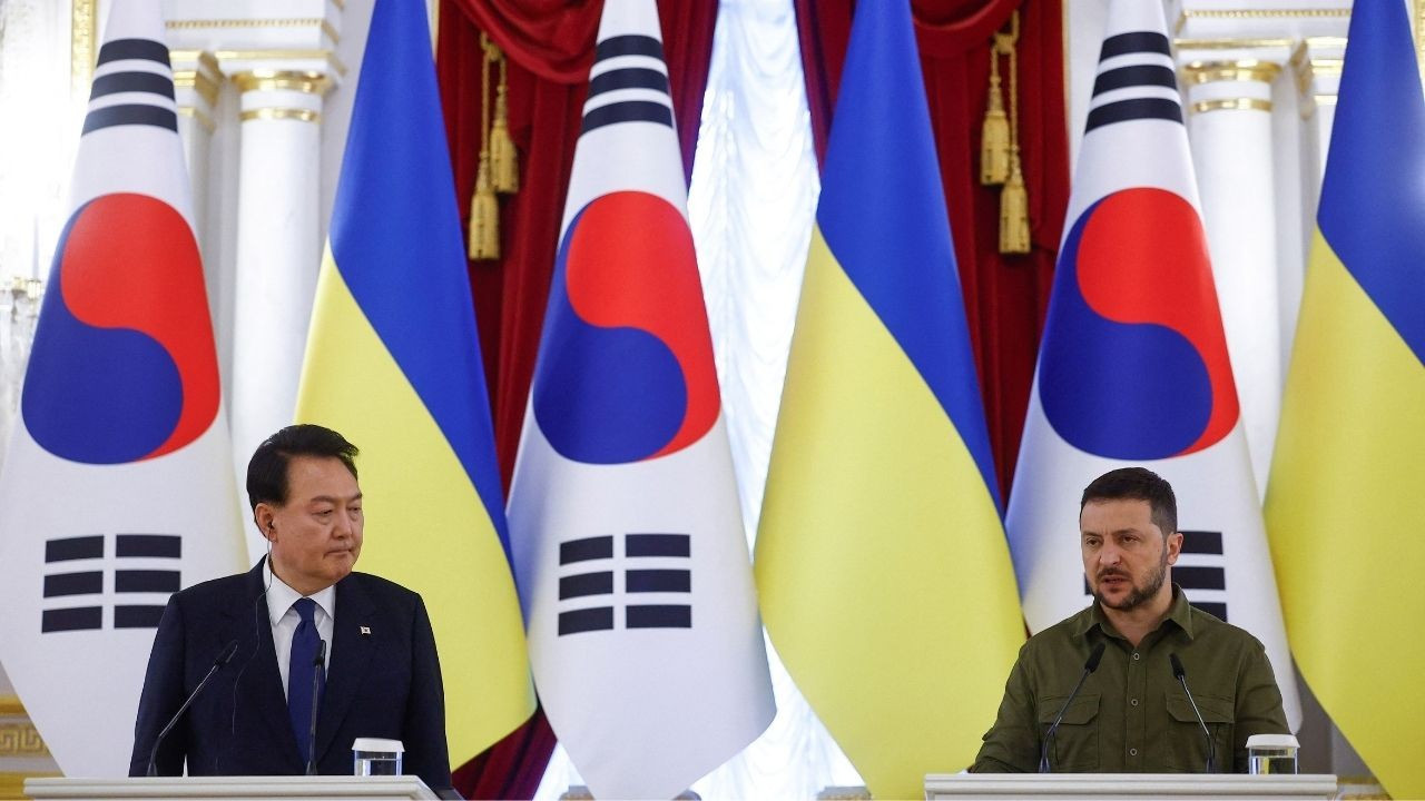 Güney Kore Cumhurbaşkanı Yoon Ukrayna'da: 'Tarihimizde bir ilk'