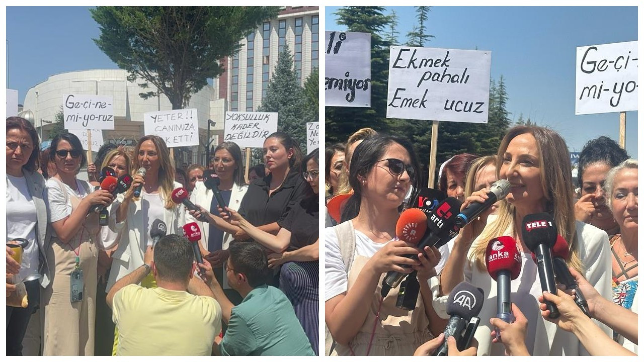 CHP’li kadınlar EPDK önünde: Zulme sessiz kalmıyoruz