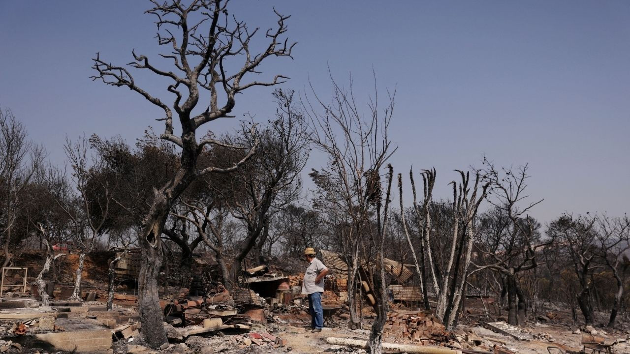 Yunanistan'da orman yangınları sürüyor: '50 yılın en sıcak temmuzu'