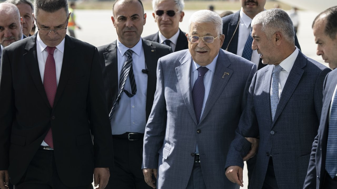 Filistin Yönetimi lideri Abbas, Ankara'ya geldi