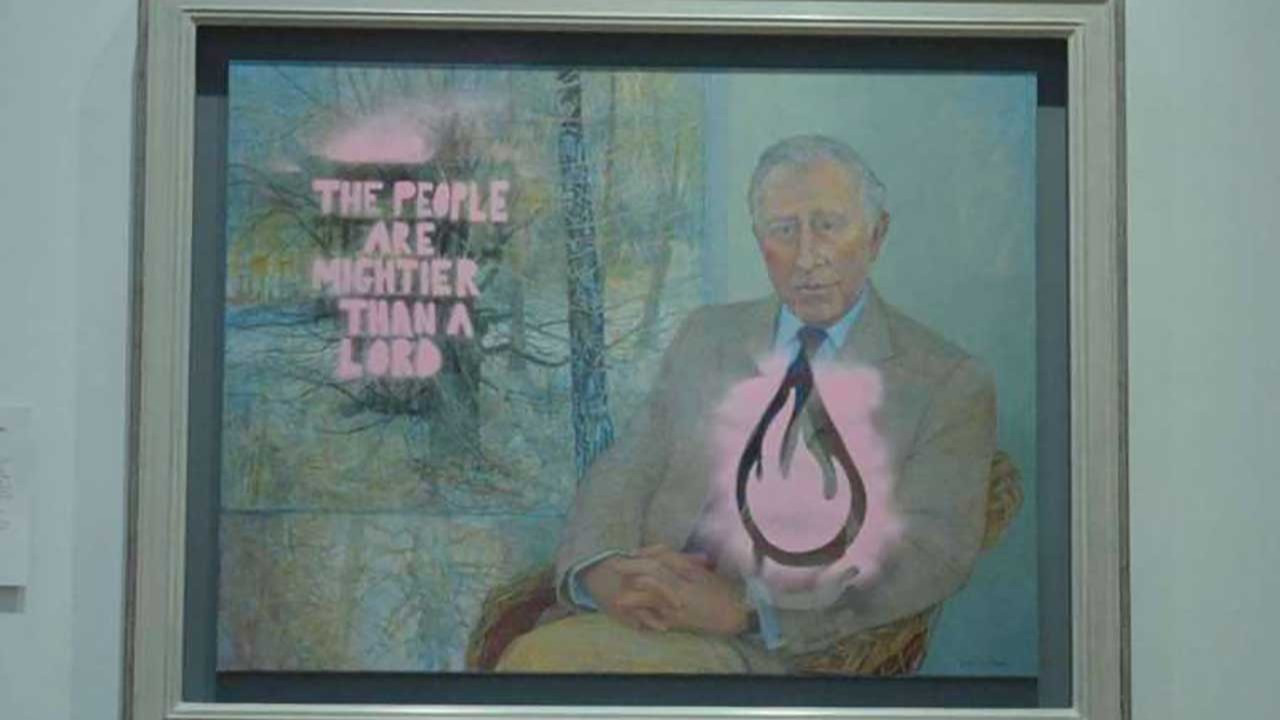 İklim aktivistleri, Kral III. Charles tablosuna sprey boya sıktı