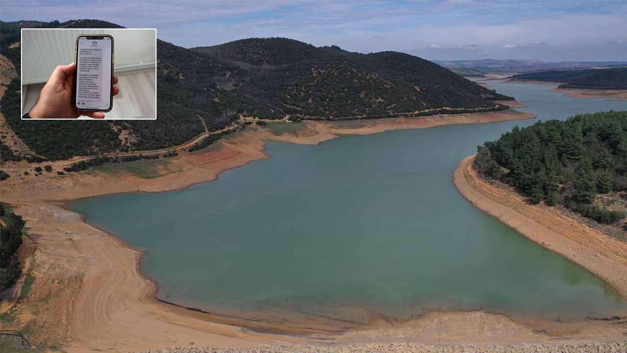 Barajda 1.5 aylık su kaldı, belediye SMS’le uyardı: İhbar edin