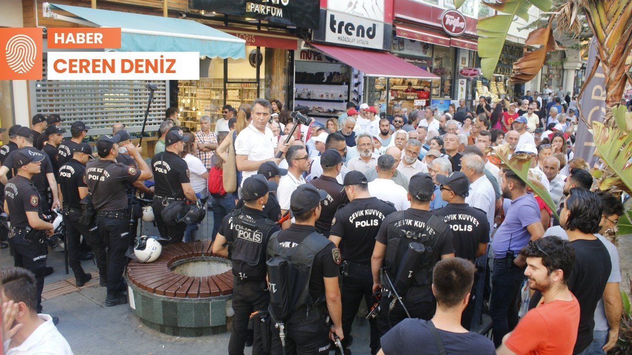 Antalya’da zam protestosunda Akbelen dayanışması