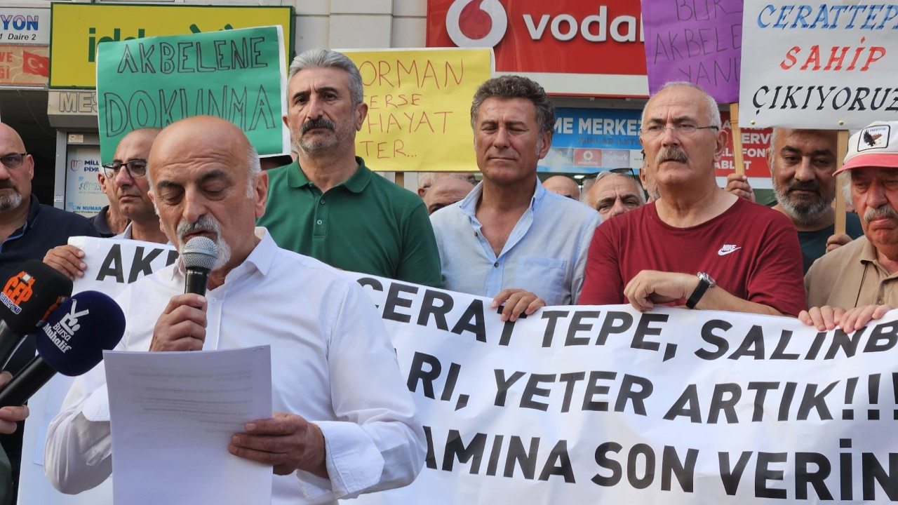Bursa'dan Akbelen'e destek: Kalbimiz Akbelen'de atıyor