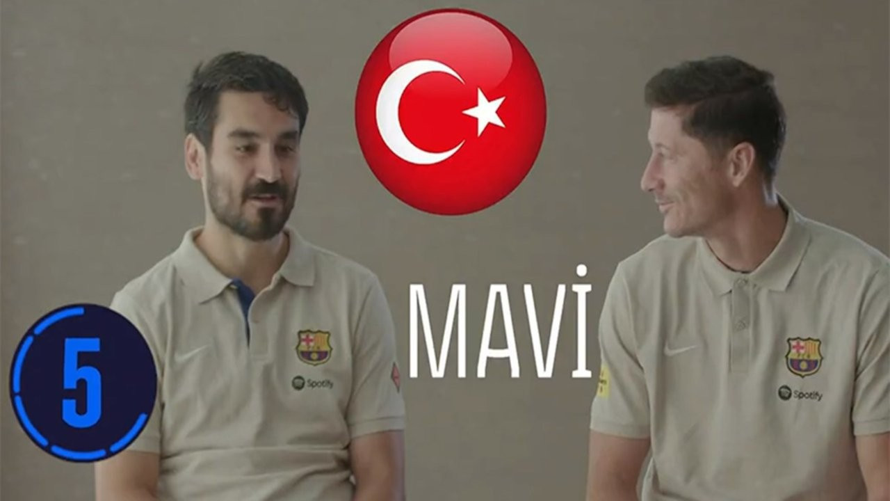 İlkay Gündoğan ile Lewandowski'nin Türkçe videosu viral oldu