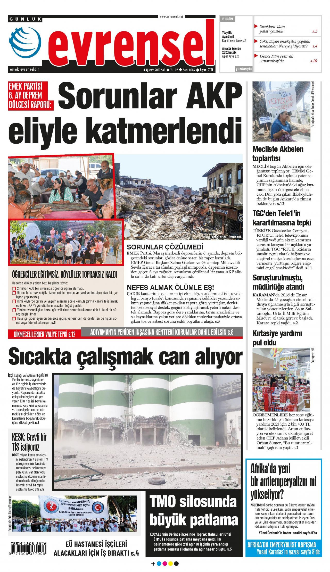 Günün manşetleri: 'Pahalılık isyanı' - Sayfa 1