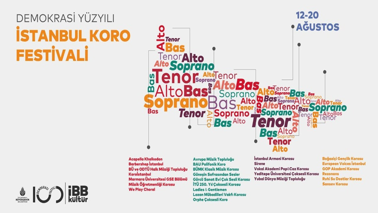 İstanbul Koro Festivali 12 Ağustos'ta başlıyor