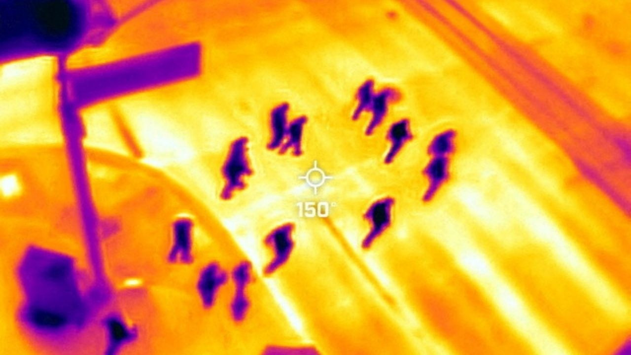 Öldürücü sıcaklar termal kameraya yansıdı