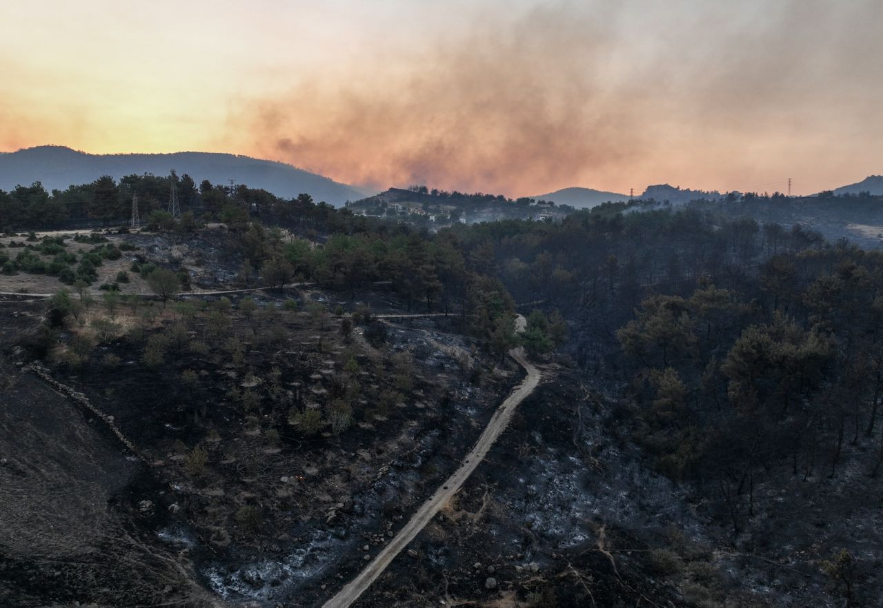 Çanakkale'deki yangının boyutu: 9 köy ve 1251 kişi tahliye edildi, bin 500 hektar orman yandı - Sayfa 2