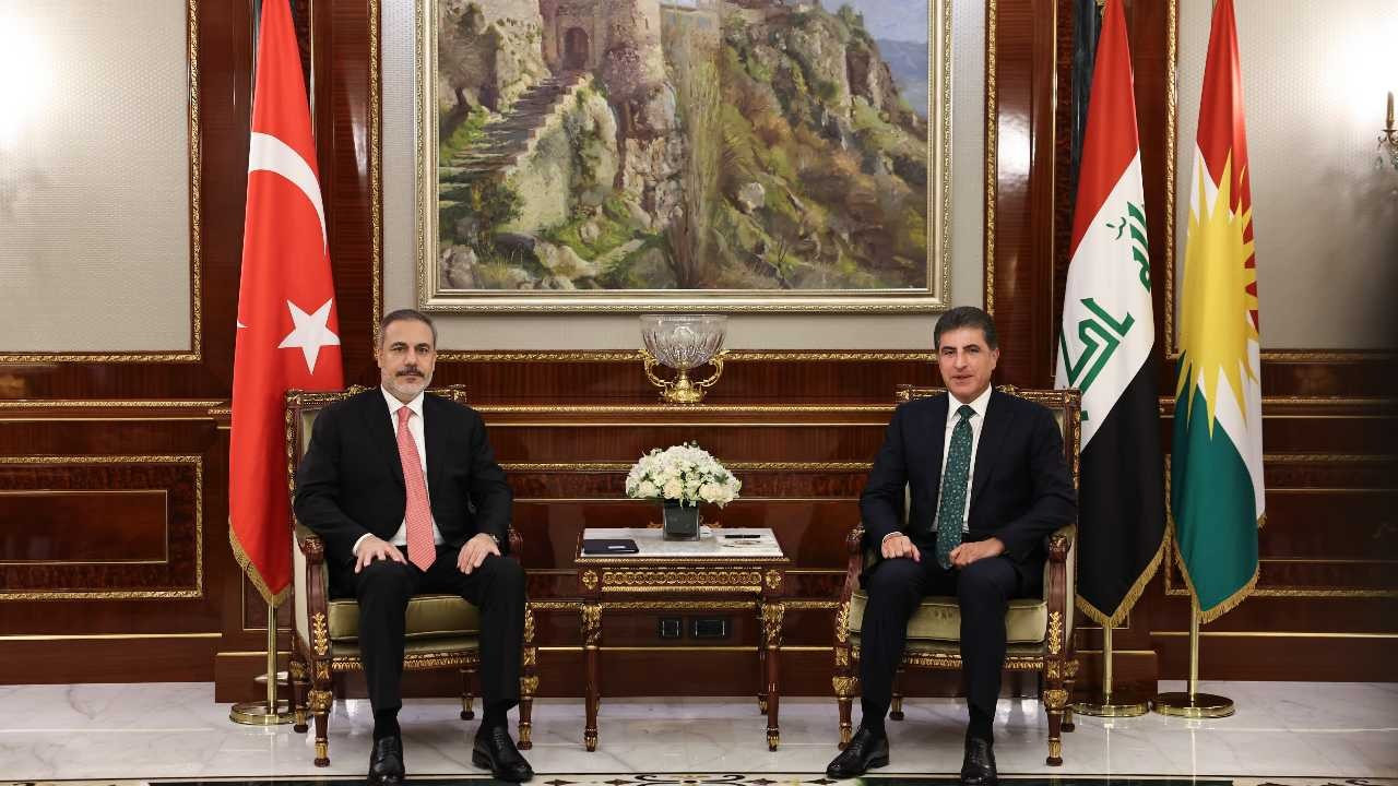 Dışişleri Bakanı Fidan, Erbil'de IKBY Başkanı ve Başbakanı'yla görüştü