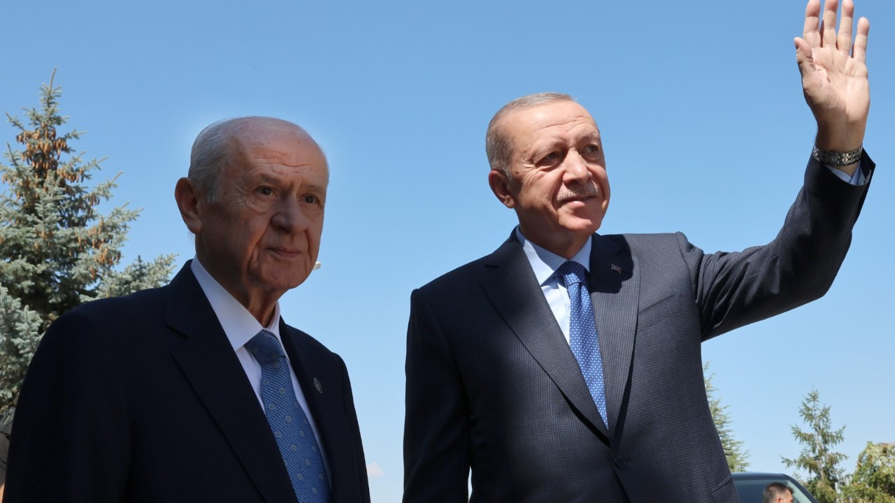 Erdoğan-Bahçeli görüşmesi 50 dakika sürdü