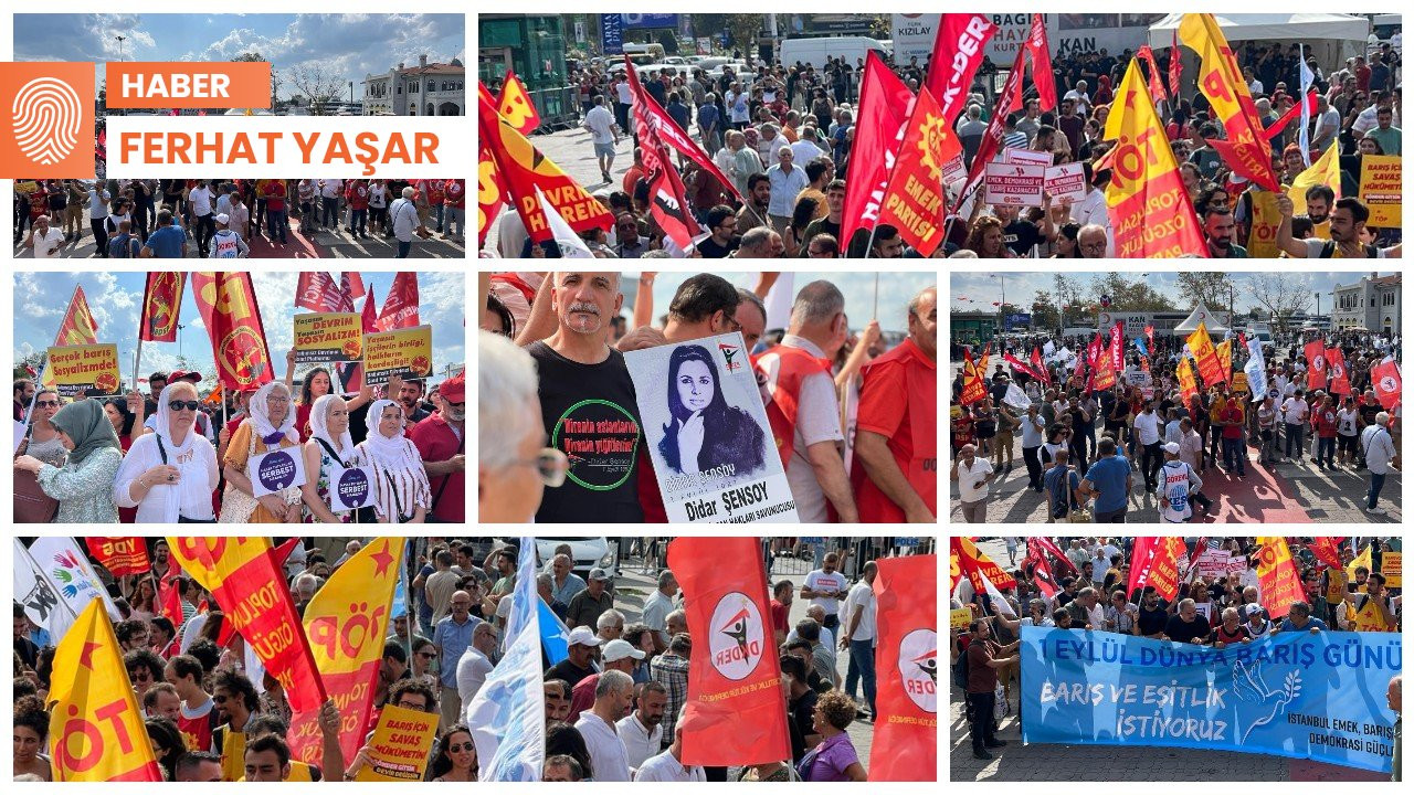 Kadıköy’de iki dilde miting: 'Barış gününde bile gözaltına alınıyoruz'