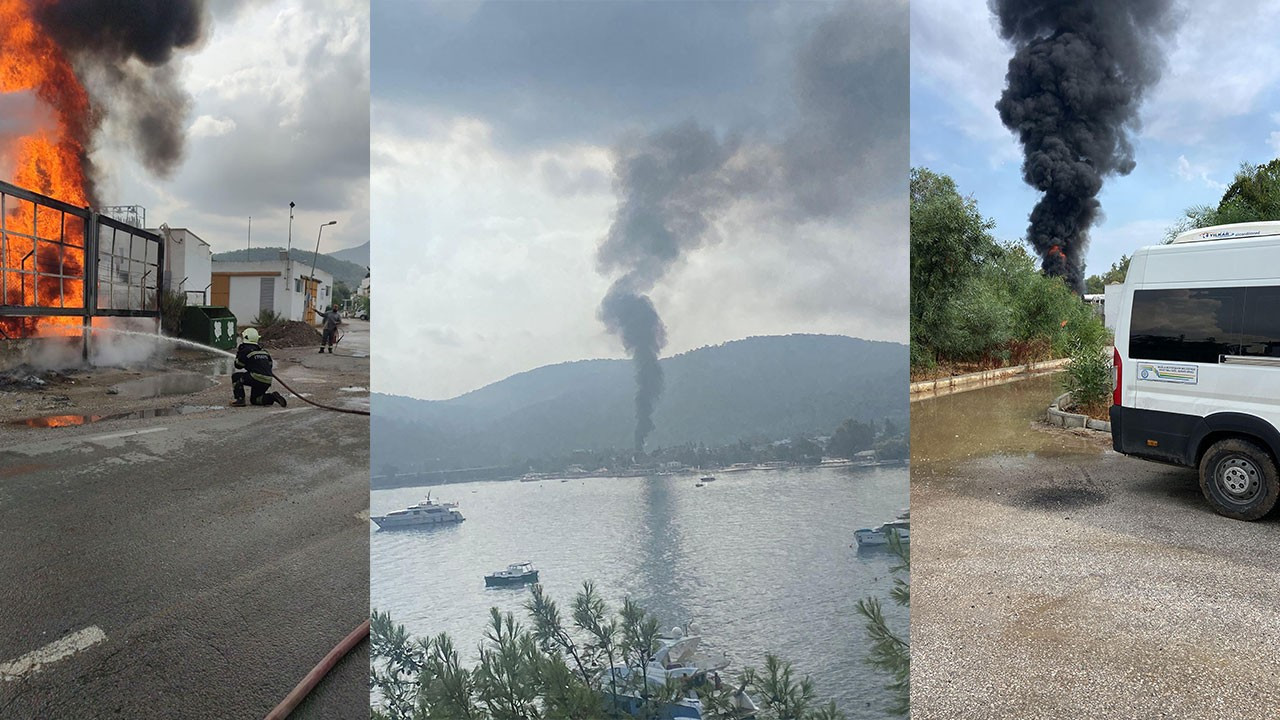 Bodrum'a yıldırım yağdı: Trafo, ev ve otellerde yangın