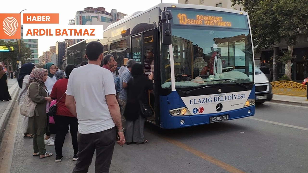 Elazığ Belediyesi, minibüsçüler zarar etmesin diye belediye otobüslerine zam yaptı