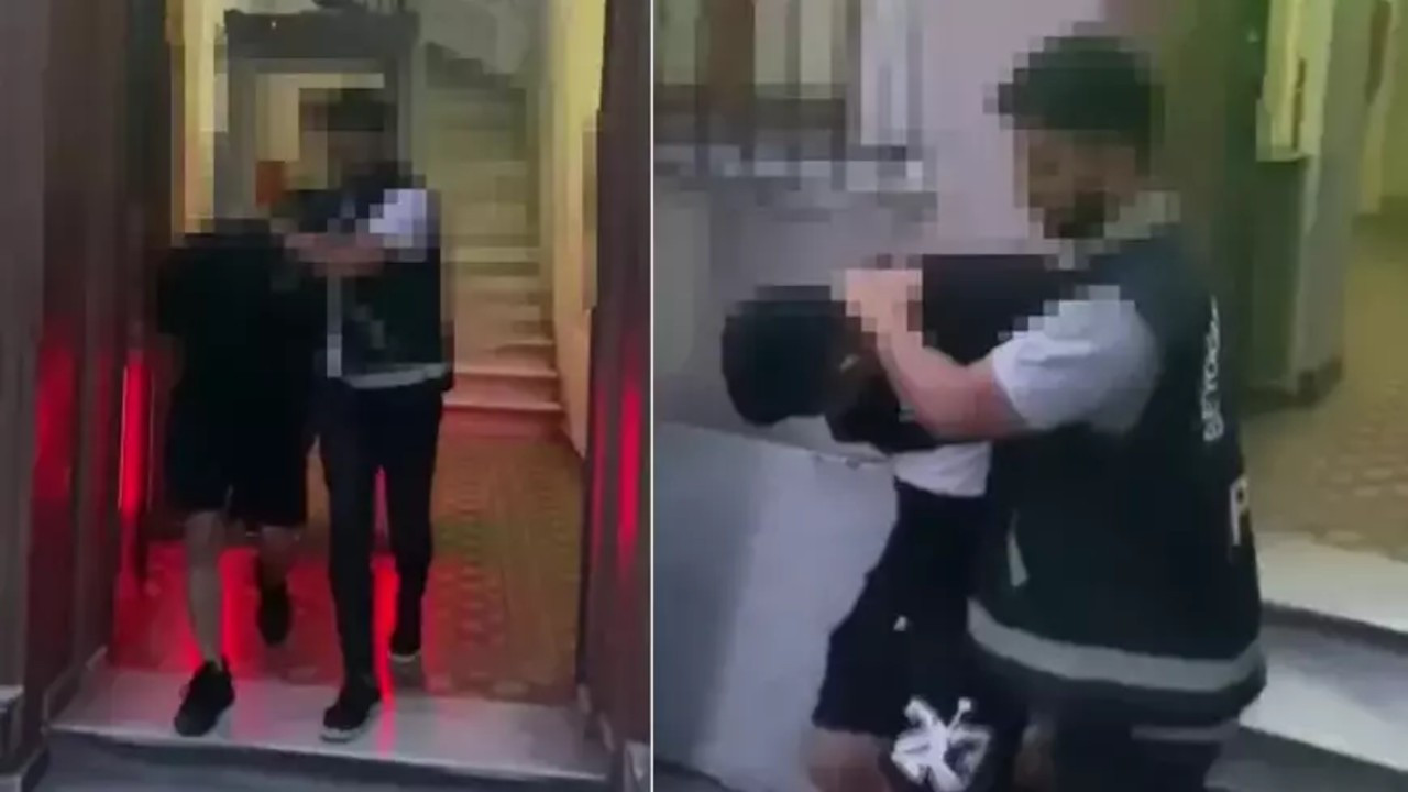 Taksim'de şortlarını indirerek fotoğraf çektiren iki kişi gözaltına alındı