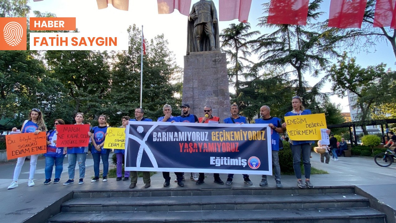 Eğitim-İş Trabzon'dan seslendi: 'Maaş günümüzü karakışa çevirdiler'