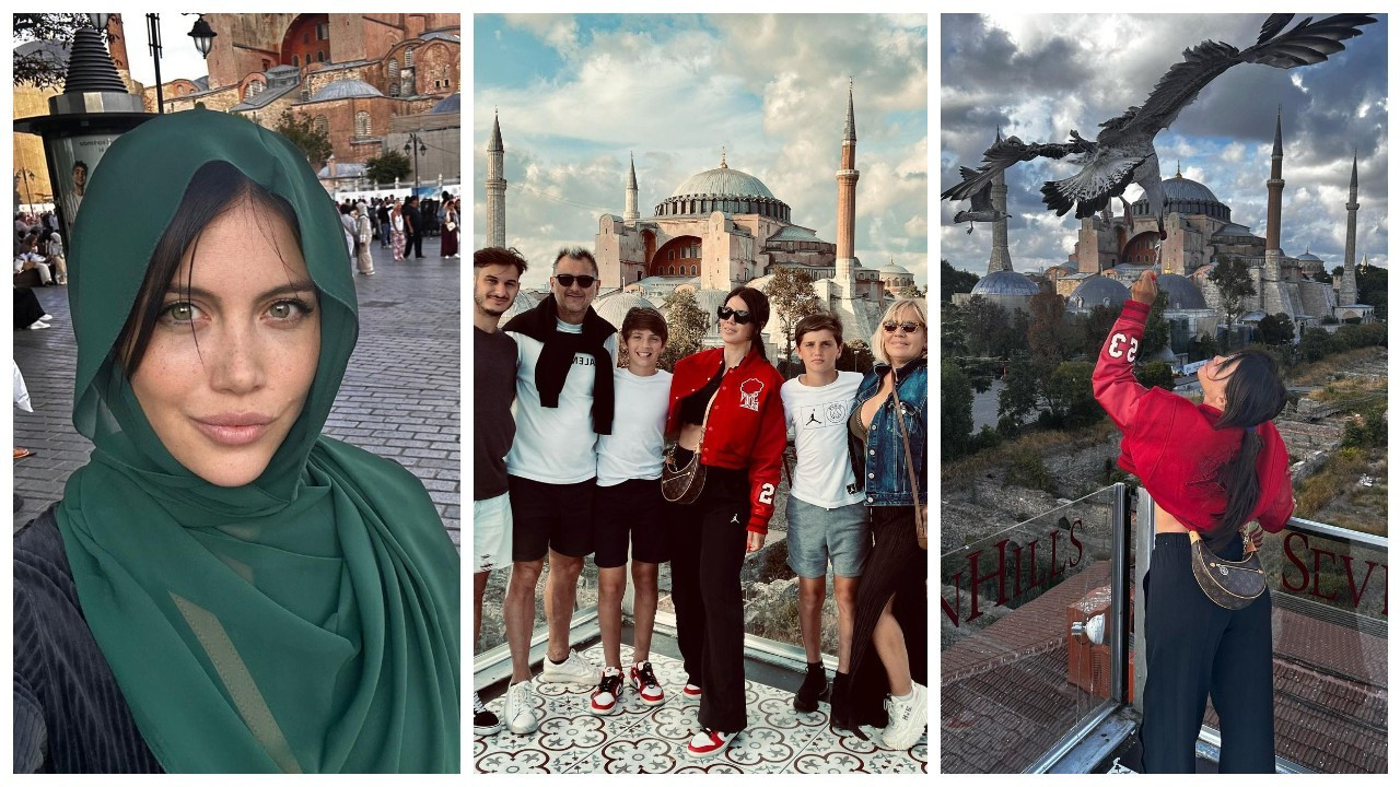 Wanda Nara ailesiyle İstanbul turuna çıktı