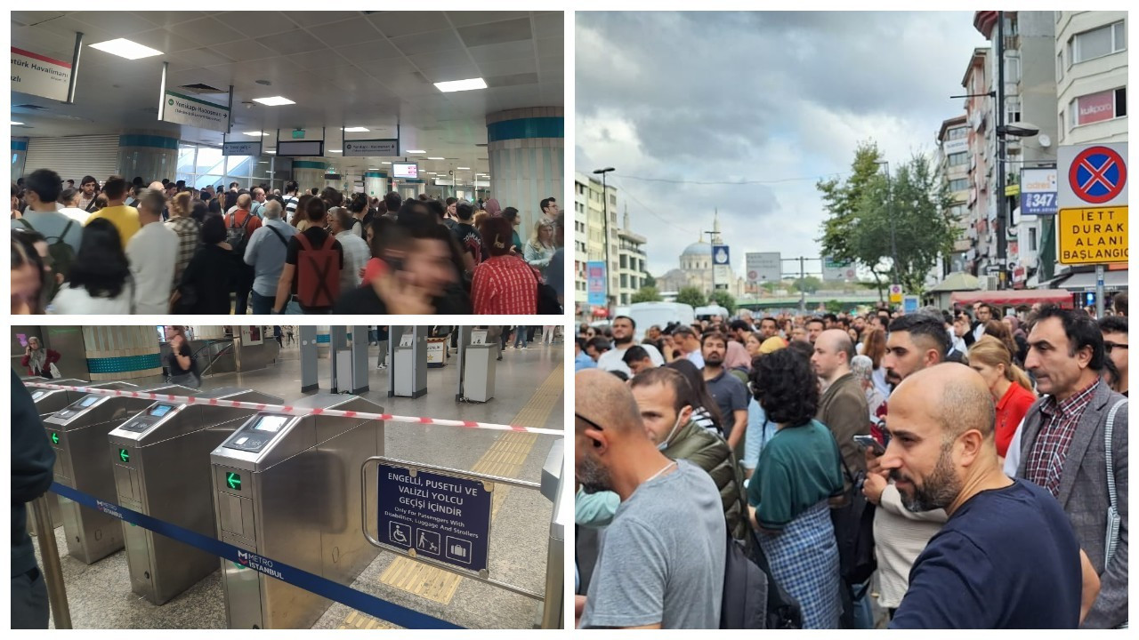 Yenikapı-Hacıosman metro hattında araç arızası: Seferler yapılamıyor