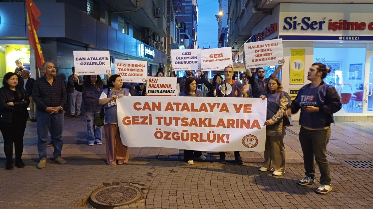 TİP Eskişehir'de Gezi davasında verilen cezaları protesto etti: 'Siyaset ve hukuk tarihinde kara bir leke'
