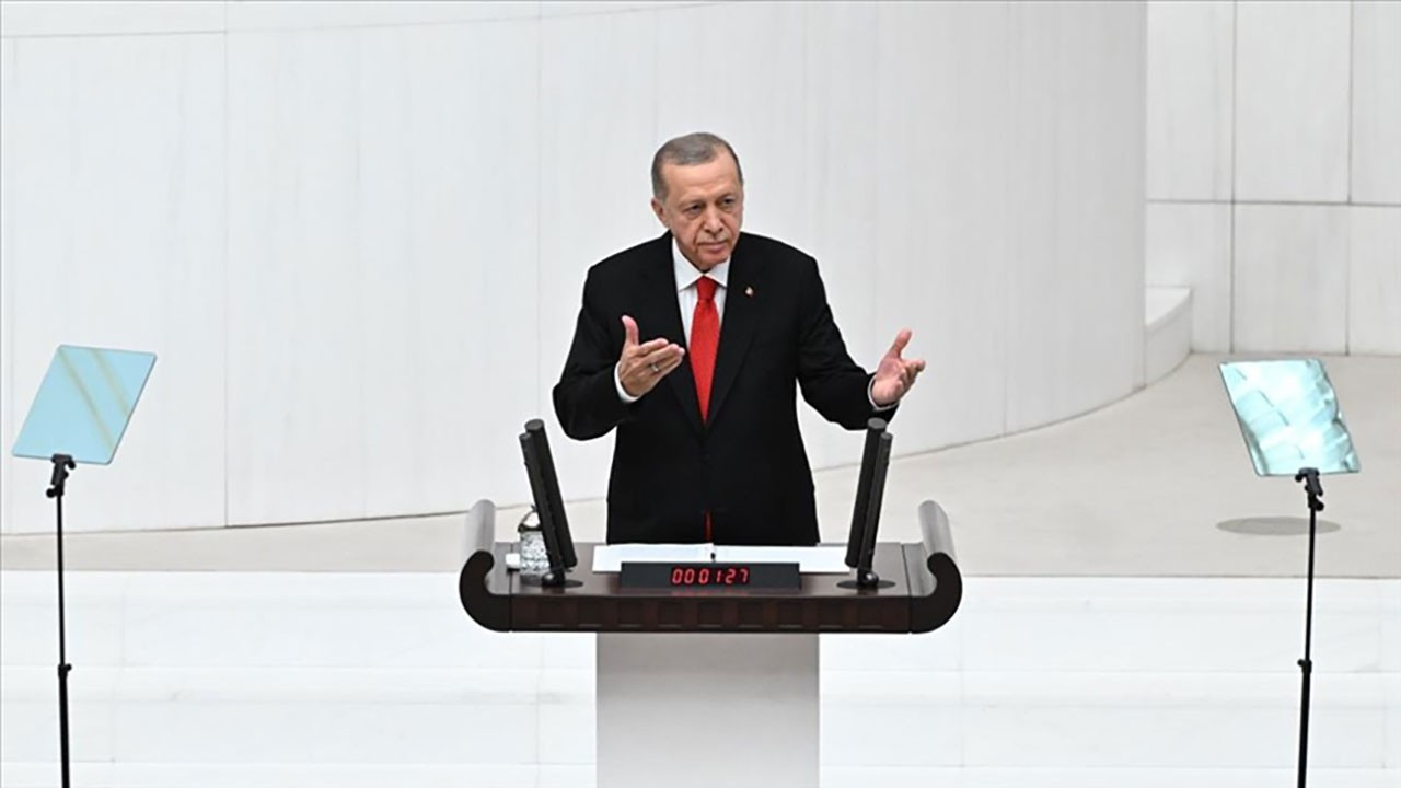 Erdoğan'dan Meclis açılışında anayasa mesajı: Ümidimizi kaybetmedik