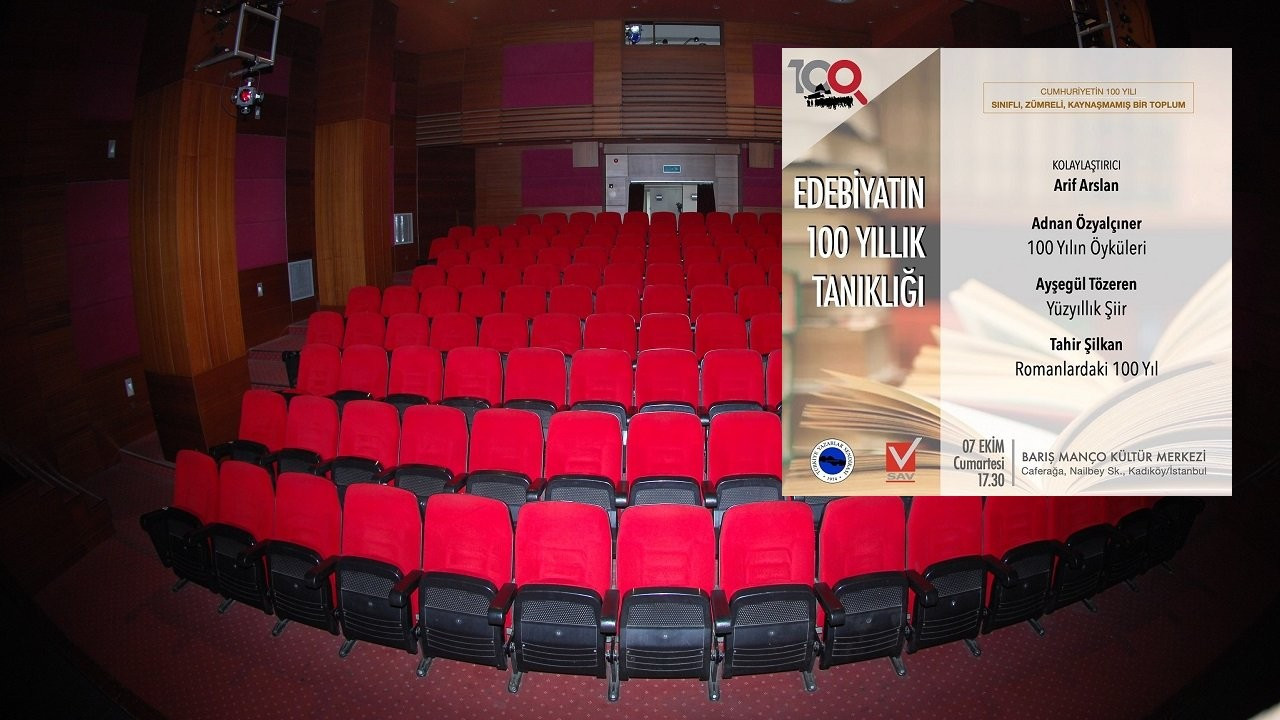 'Edebiyatın 100 Yıllık Tanıklığı', Barış Manço Kültür Merkezi'nde