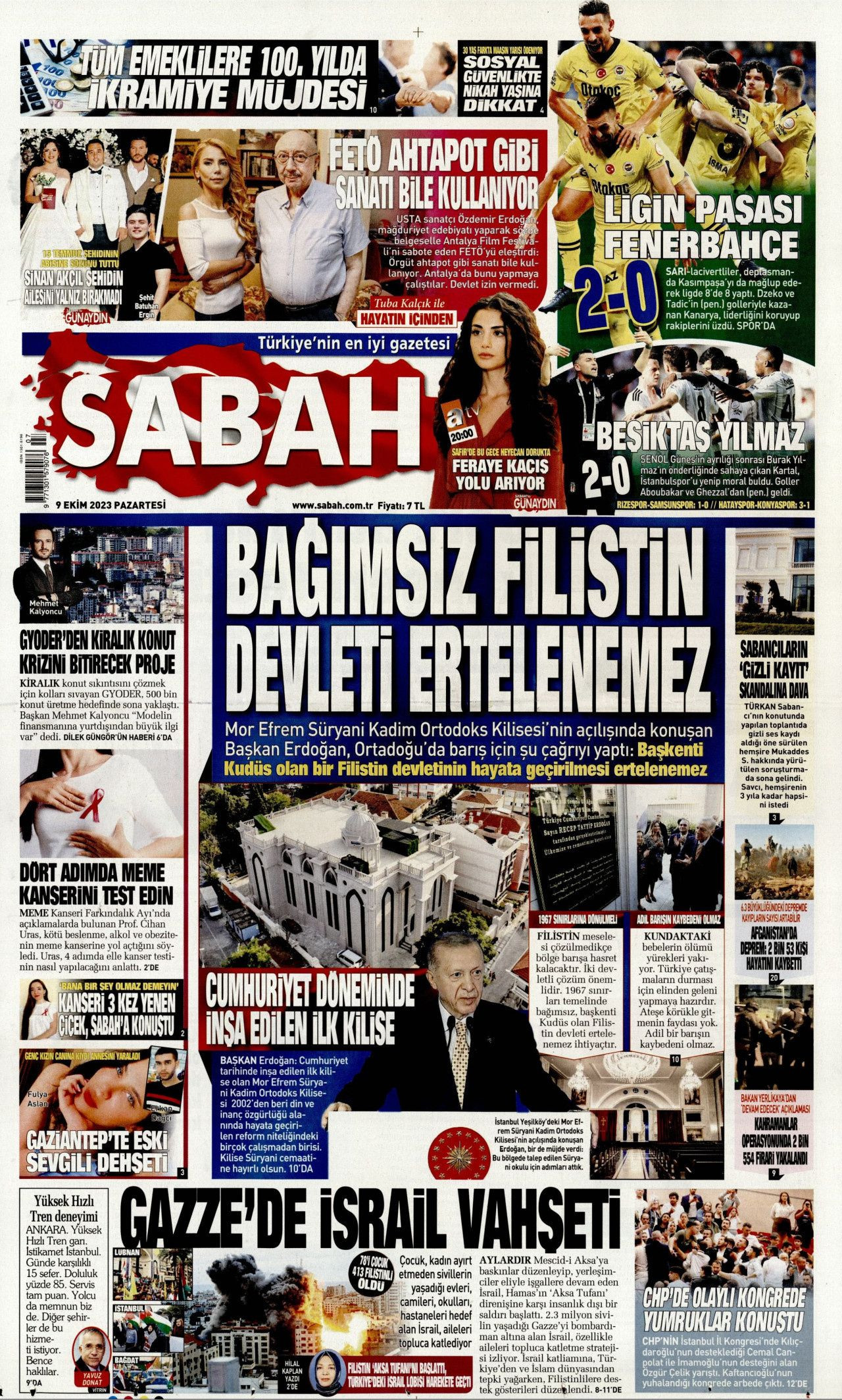 Günün manşetleri: 'Abluka yıkılsın, işgal sona ersin' - Sayfa 2