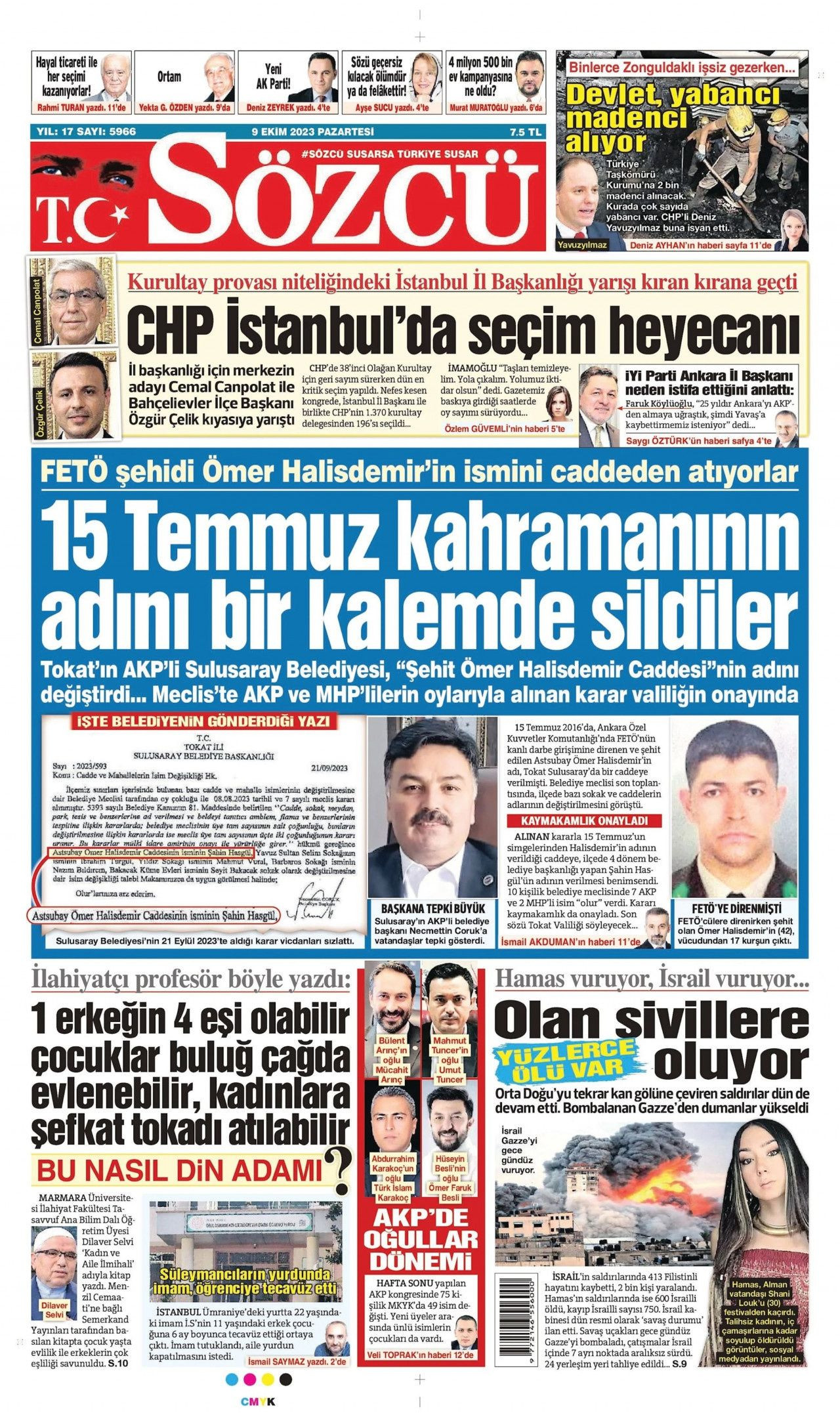 Günün manşetleri: 'Abluka yıkılsın, işgal sona ersin' - Sayfa 3