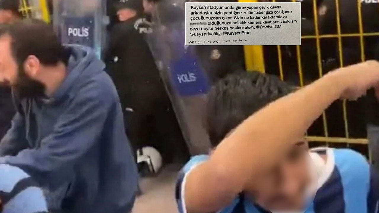 Stadyumda biber gazı sıkan polislerle ilgili paylaşıma 'hakaret'ten para cezası