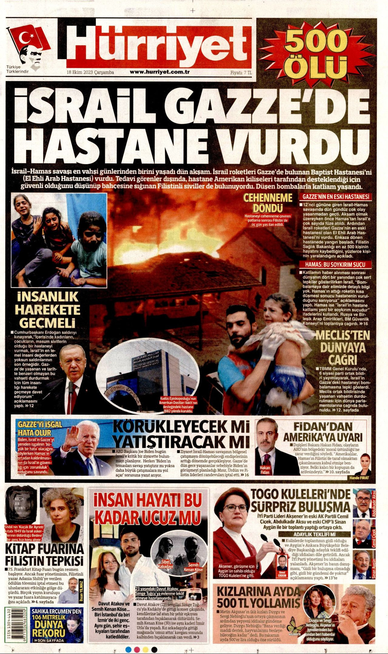 Günün manşetleri: Katliam himaye altında - Sayfa 1