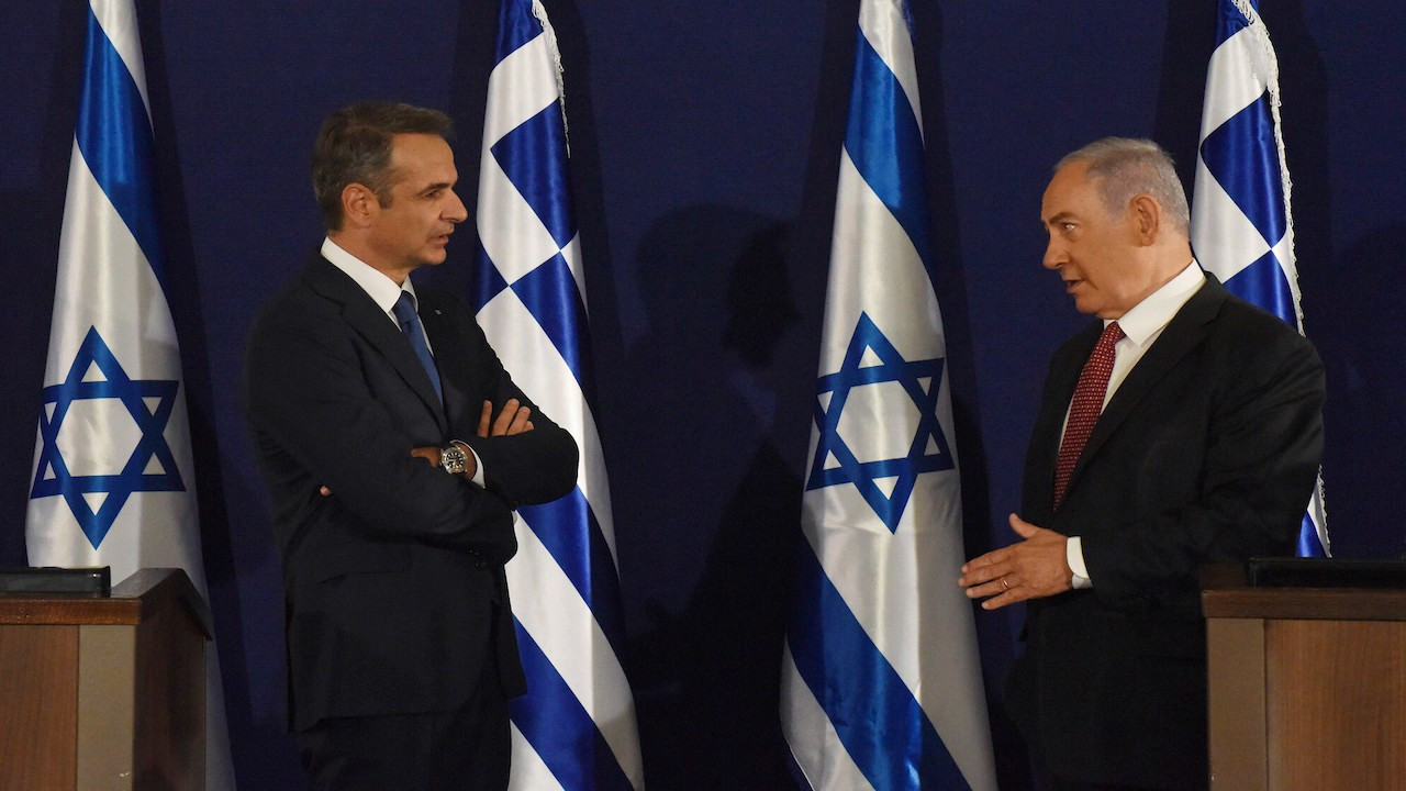 Miçotakis, İsrail'de Netanyahu ile bir araya geldi