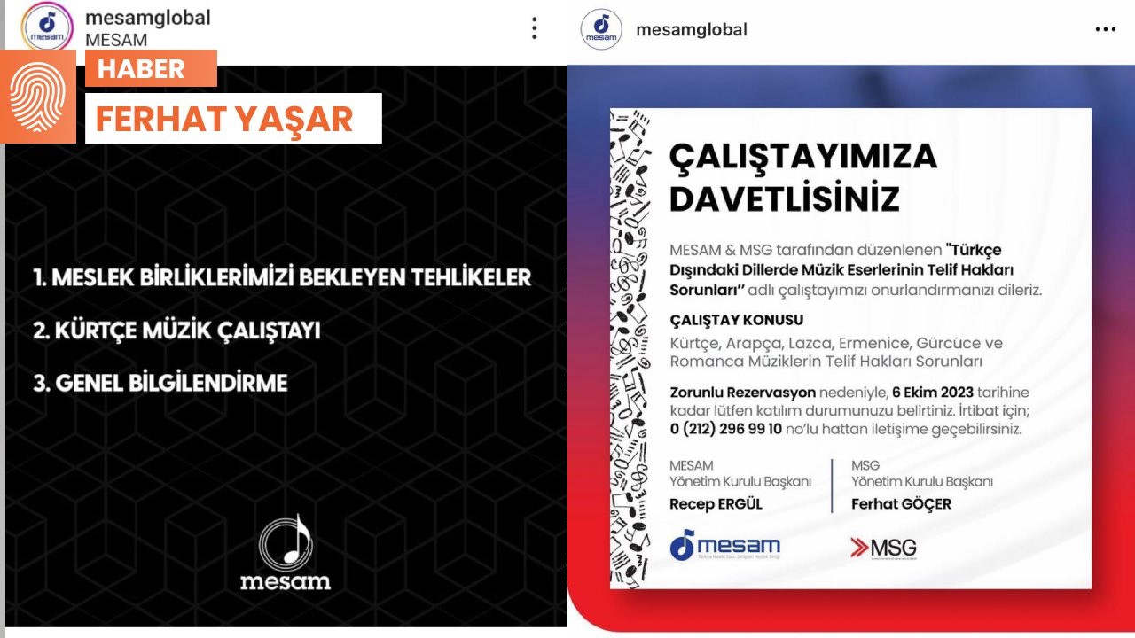 MESAM'ın Kürtçe Müzik Çalıştayı'nın ismi değişti, afişleri kaldırıldı