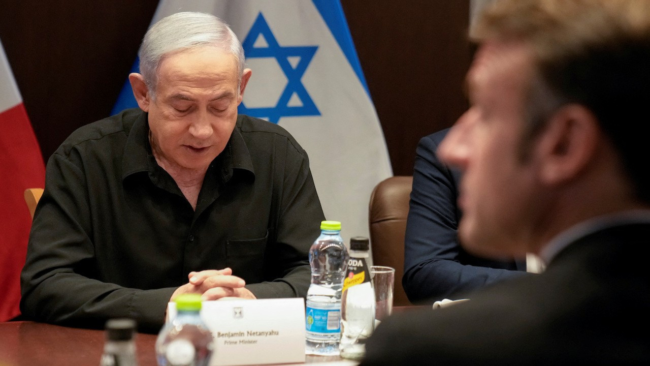Netanyahu ile Macron görüştü: 'IŞİD karşıtı koalisyon Hamas'a karşı savaşsın'