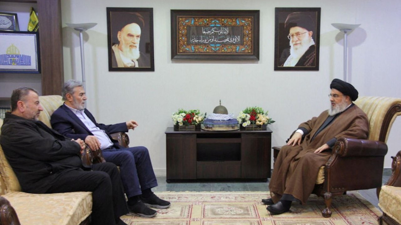 Lübnan Hizbullahı lideri, Hamas ve İslami Cihad yetkilileriyle görüştü