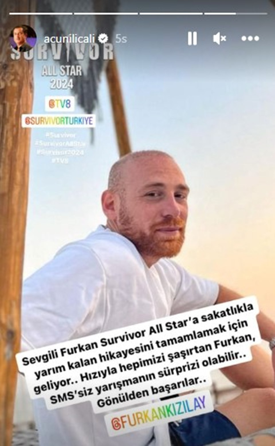 Acun Ilıcalı duyurdu: Furkan Kızılay, Survivor All Star kadrosunda - Sayfa 2
