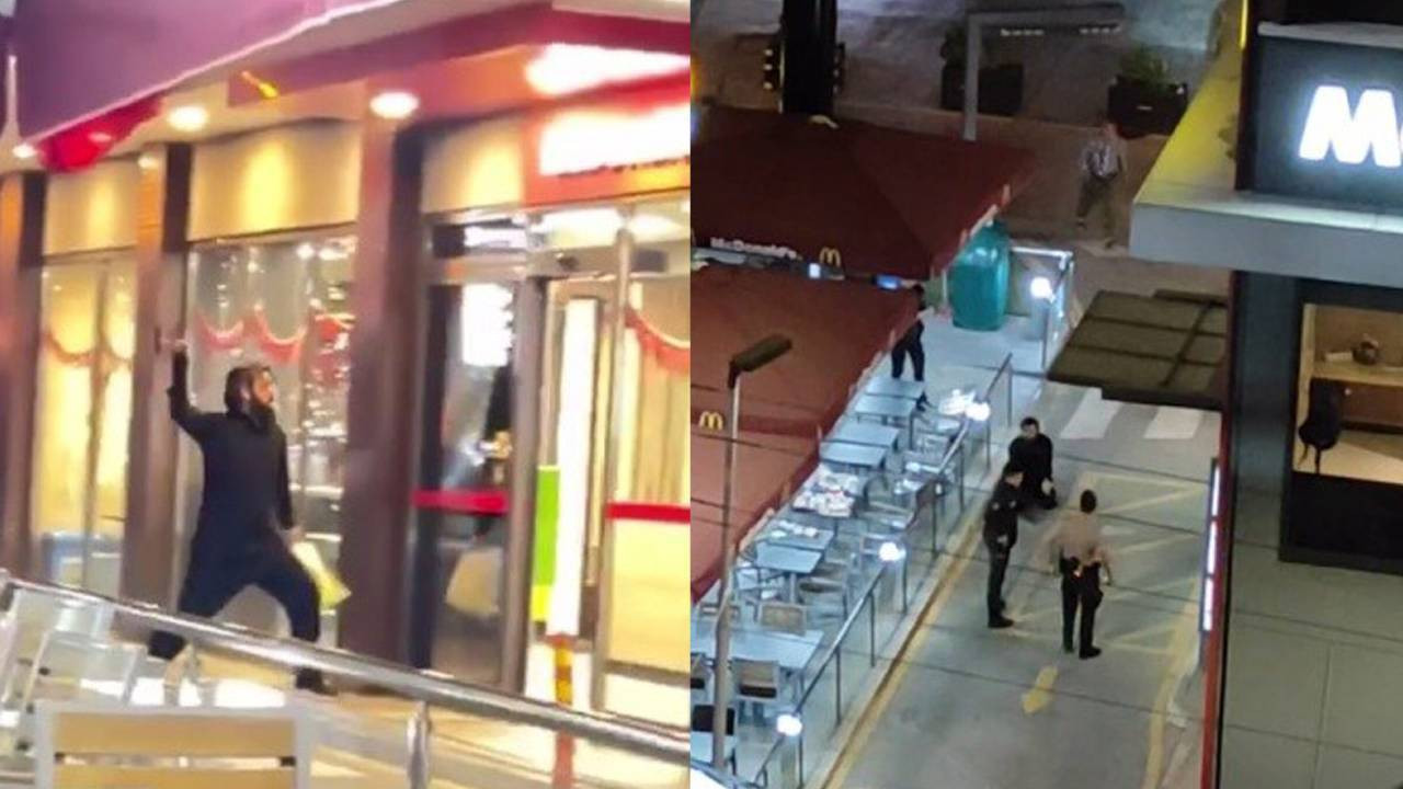 Mersin'de McDonald's şubesine molotoflu saldırı