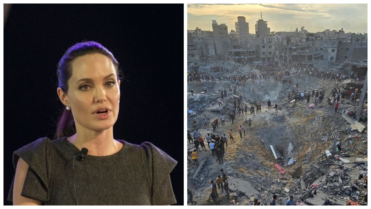 Angelina Jolie'den, İsrail'in Cibaliya Mülteci Kampı'na saldırısına tepki