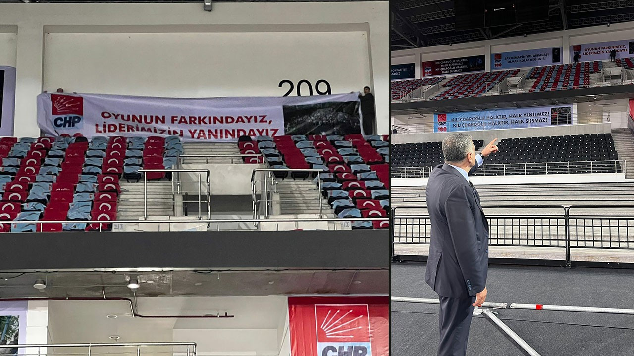 Kılıçdaroğlu o pankartı istemedi