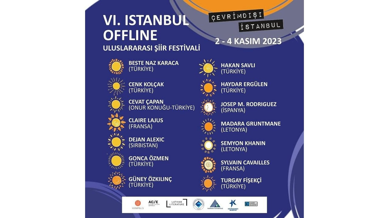 Çevrimdışı İstanbul Uluslararası Şiir Festivali başladı