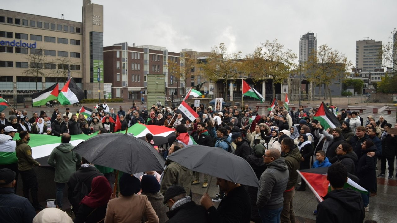 Avrupa'da Filistin'e destek eylemleri: 'Biden ödüyor, İsrail vuruyor'