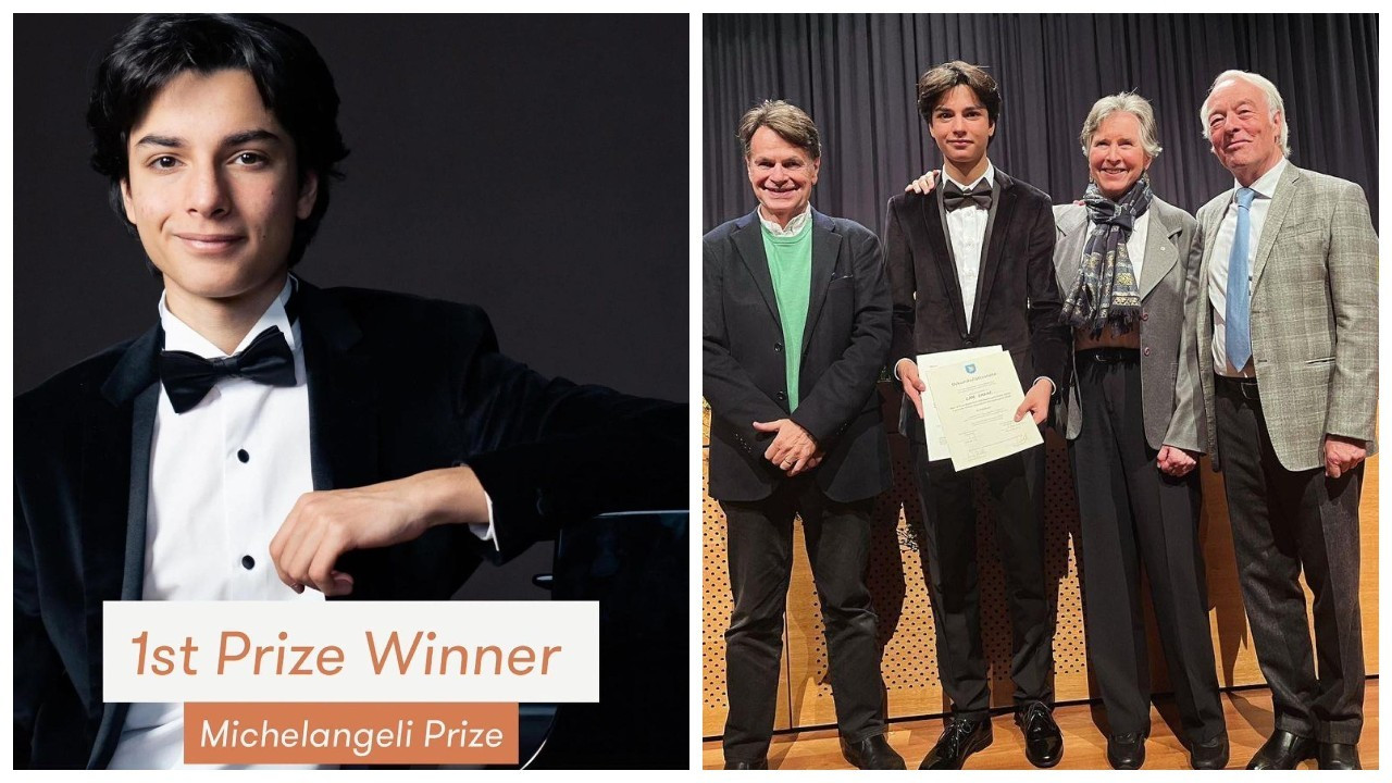 16 yaşındaki piyanist Can Saraç'a İtalya'dan büyük ödül