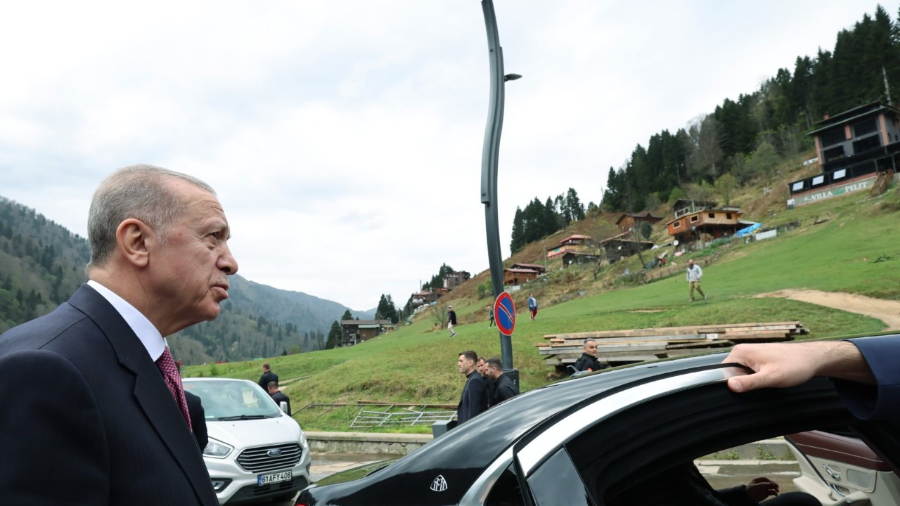 Cumhurbaşkanı Erdoğan ranta açılan Ayder Yaylası'nda