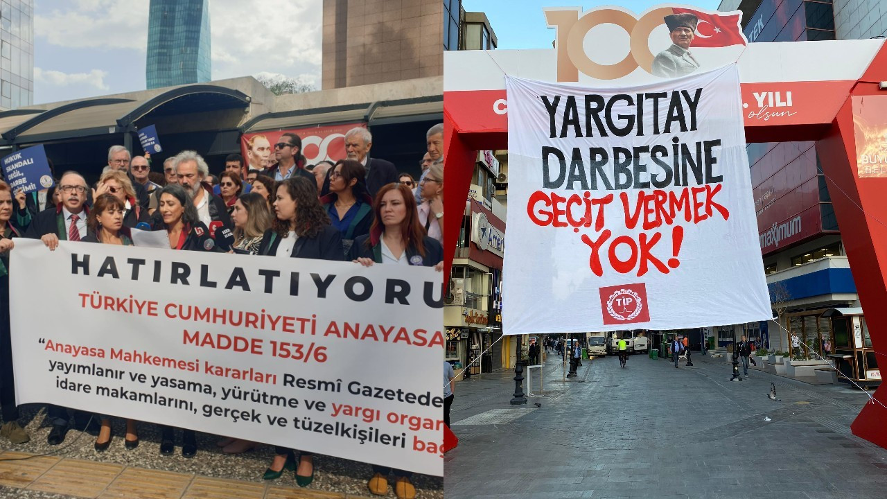 Yargıtay'ın Can Atalay kararı İzmir'de protesto edildi