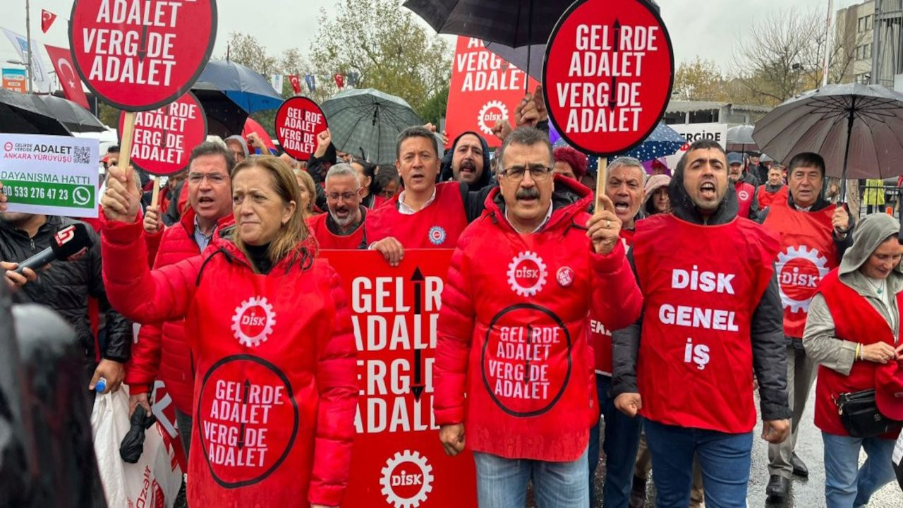 DİSK’in 'gelirde ve vergide adalet' için Ankara'ya yürüyüşü başladı
